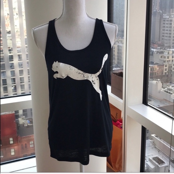 Puma Tops - NWT Black Puma Workout Gym tank top